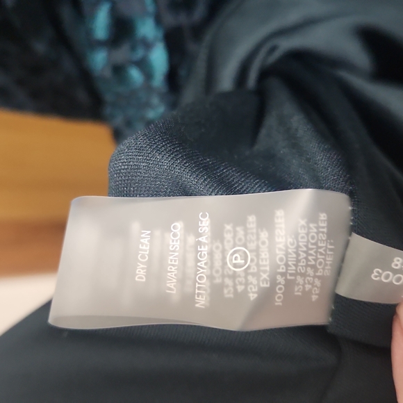 Calvin Klein Green Velvet Leopard Print Dress Size 8 - Picture 11 of 12